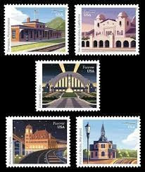 Railroad Stations 2023 USPS Stamps