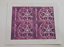$5 Floral Geometry 2022 USPS Stamps ��� All Brand New Forever Stamps i