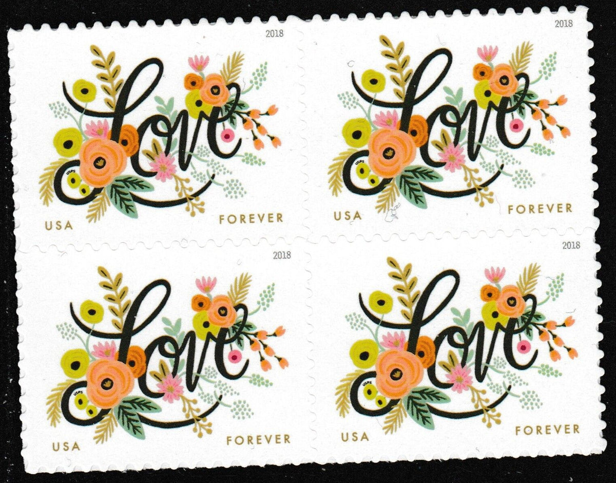 Love Flourishes 2018 USPS Stamps ��� All Brand New Forever Stamps i