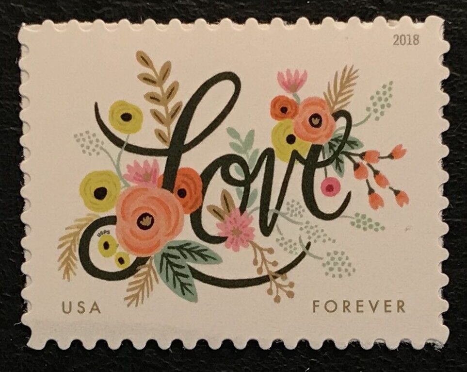Love Flourishes 2018 USPS Stamps ��� All Brand New Forever Stamps im