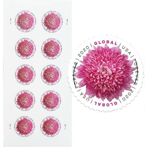 Global Chrysanthemum 2020 USPS Stamps