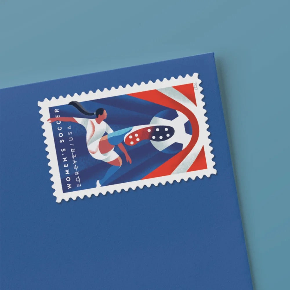 Women���s Soccer 2023 USPS Stamps ��� All Brand New Forever St