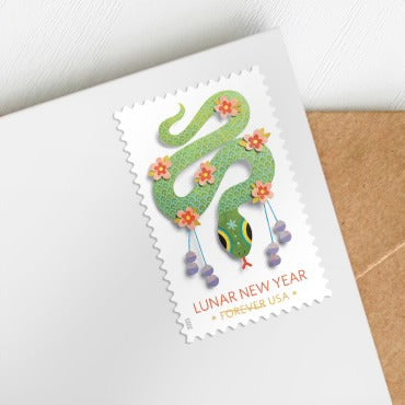 Lunar New Year ��� Year of the Snake 2025 USPS Stamps ��� All Brand New Forever St