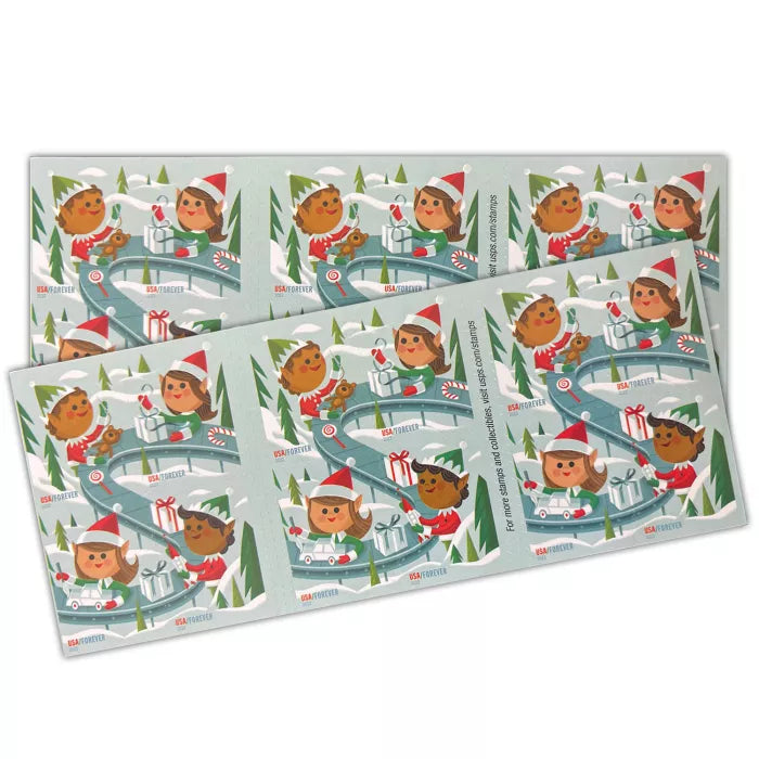 Holiday Elves 2022 USPS Stamps ��� All Brand New Forever Stamps i