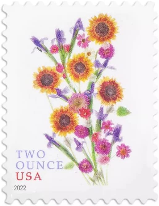 Sunflower Bouquet 2022 USPS Stamps ��� All Brand New Forever Stamps i