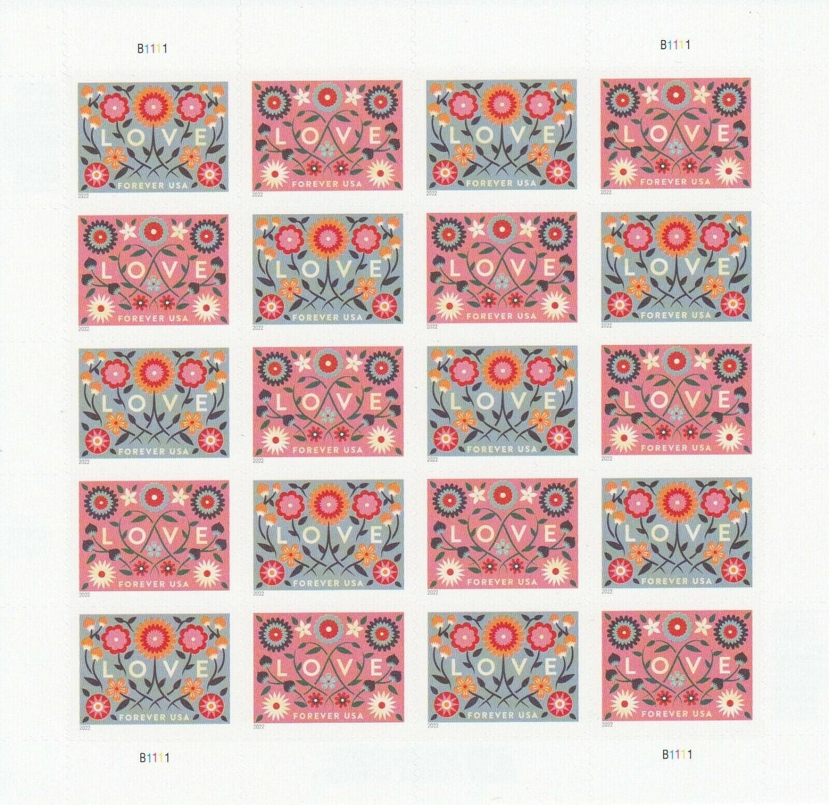 Love 2022 USPS Stamps ��� All Brand New Forever Stamps i