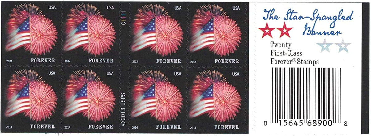 Star-Spangled Banner 2014 USPS Stamps ��� All Brand New Forever Stamps i