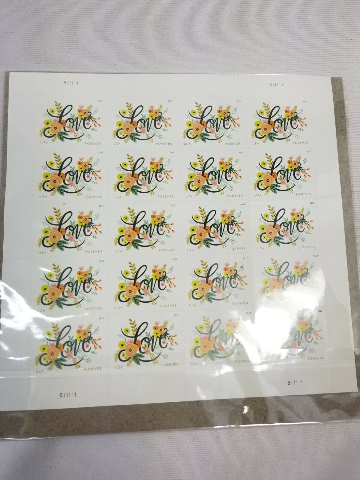 Love Flourishes 2018 USPS Stamps ��� All Brand New Forever Stamps i