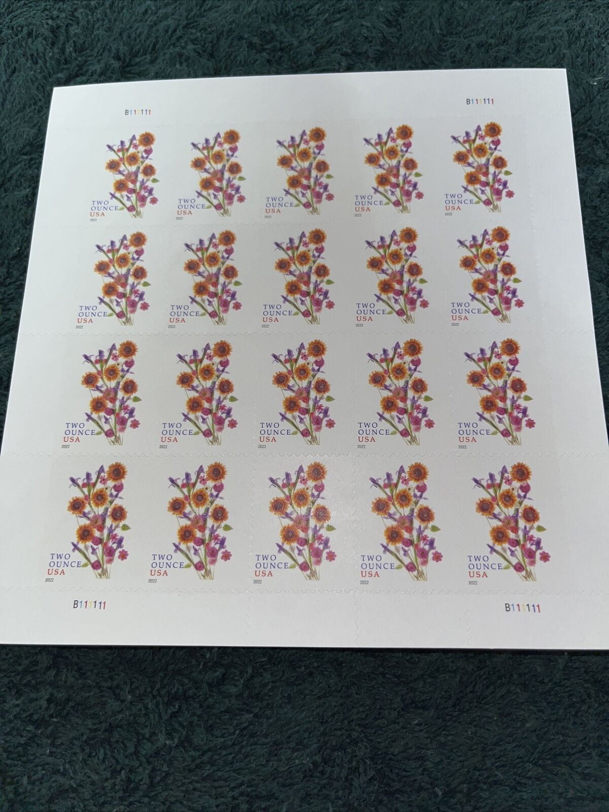 Sunflower Bouquet 2022 USPS Stamps ��� All Brand New Forever Stamps im