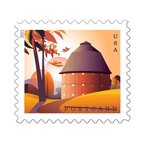 Barns Postcard 2021 USPS Stamps