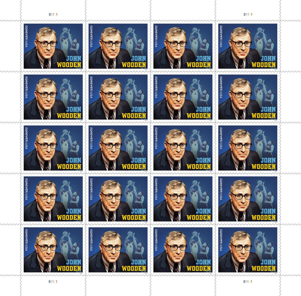 John Wooden 2024 USPS Stamps