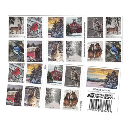 Winter Scenes 2020 USPS Stamps