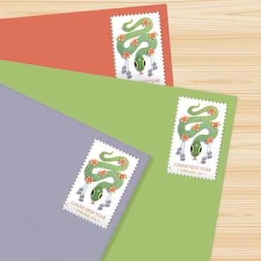 Lunar New Year ��� Year of the Snake 2025 USPS Stamps ��� All Brand New Forever St