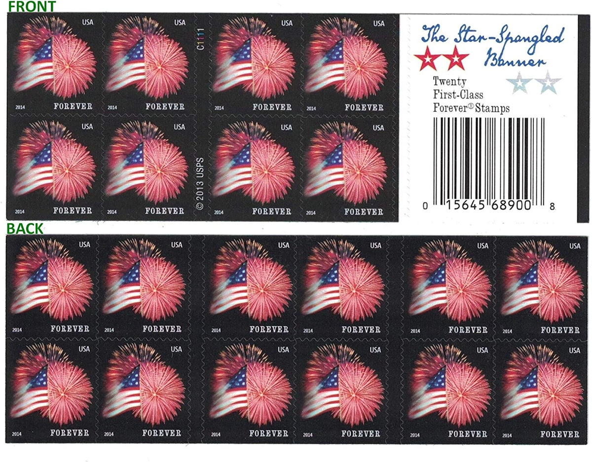 Star-Spangled Banner 2014 USPS Stamps ��� All Brand New Forever Stamps i