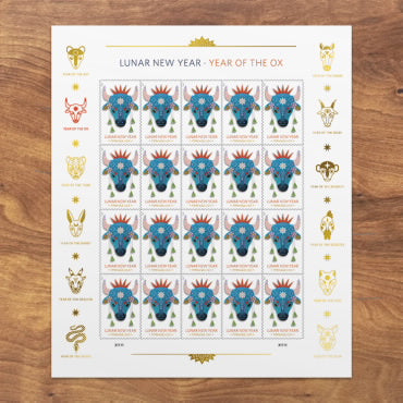 Lunar New Year: Year of the Ox 2021 USPS Stamps