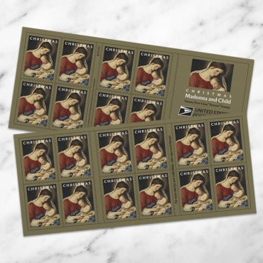 Christmas Madonna and Child 2024 USPS Stamps ��� All Brand New Forever Stamps i