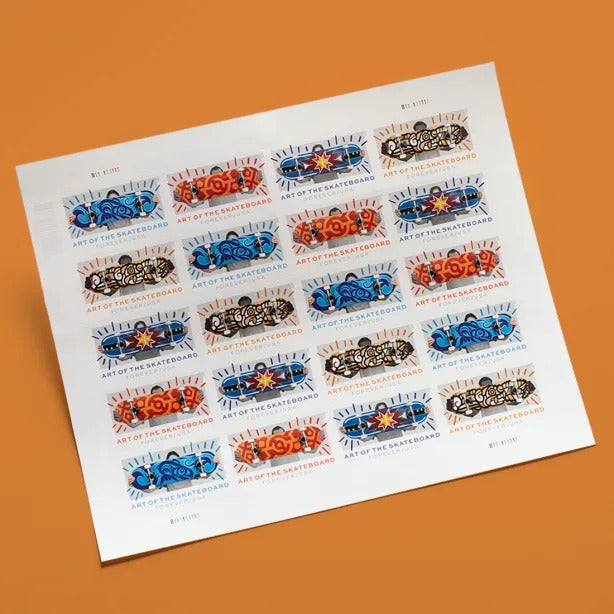 Art of the Skateboard 2023 USPS Stamps ��� All Brand New Forever Stamps i
