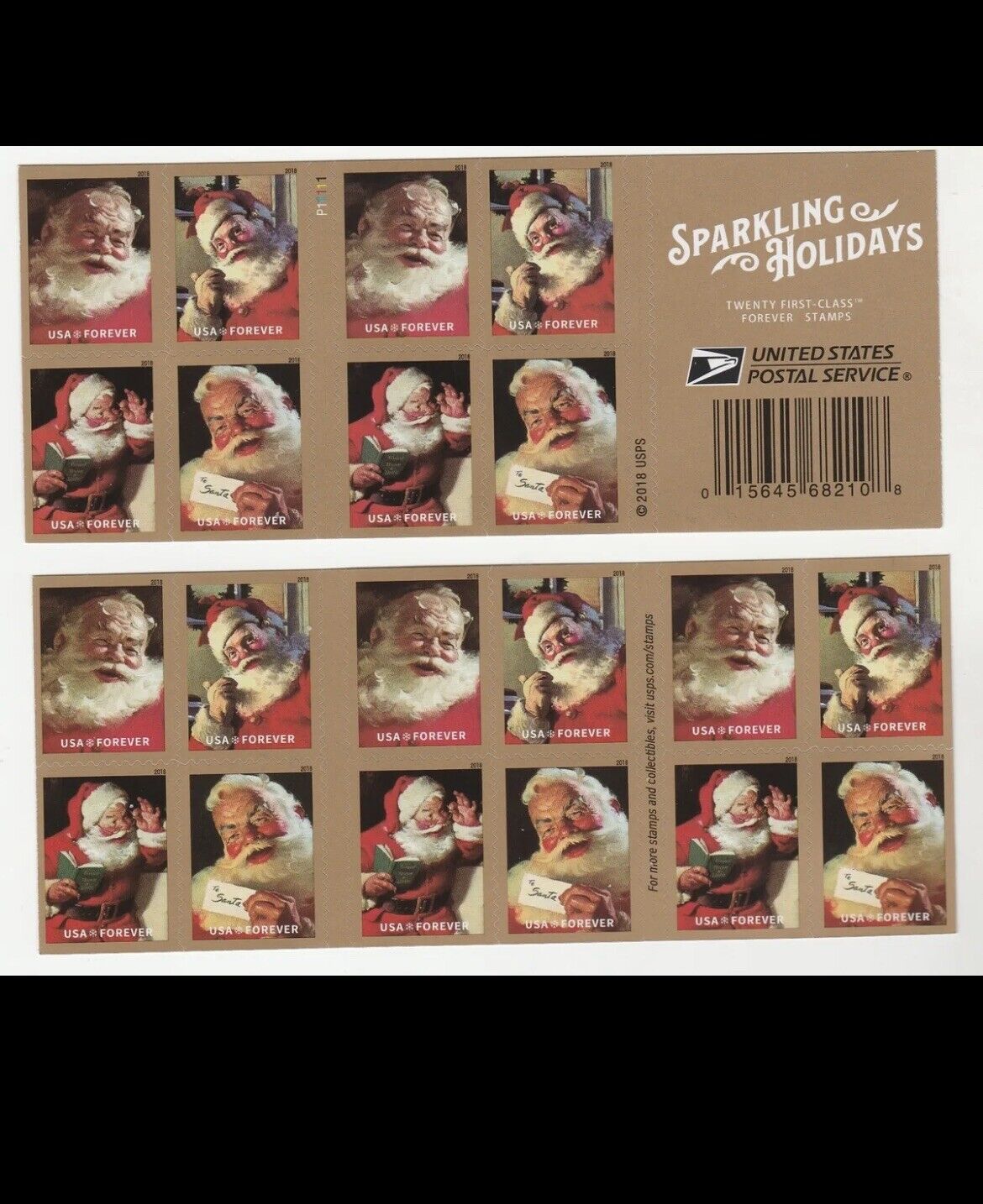 Sparkling Holiday 2018 USPS Stamps ��� All Brand New Forever Stamps im