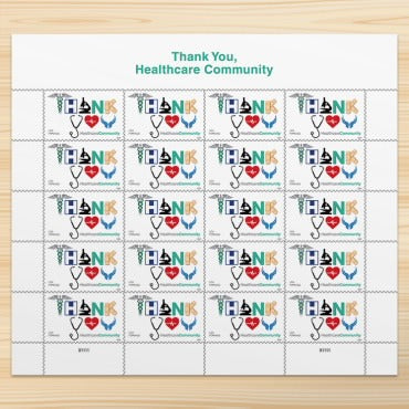 Thank You, Healthcare Community 2024 USPS Stamps ��� All Brand New Forever Stamps i