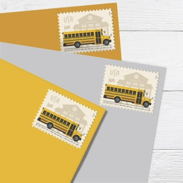 School Bus 2023 USPS Stamps ��� All Brand New Forever Stamps i