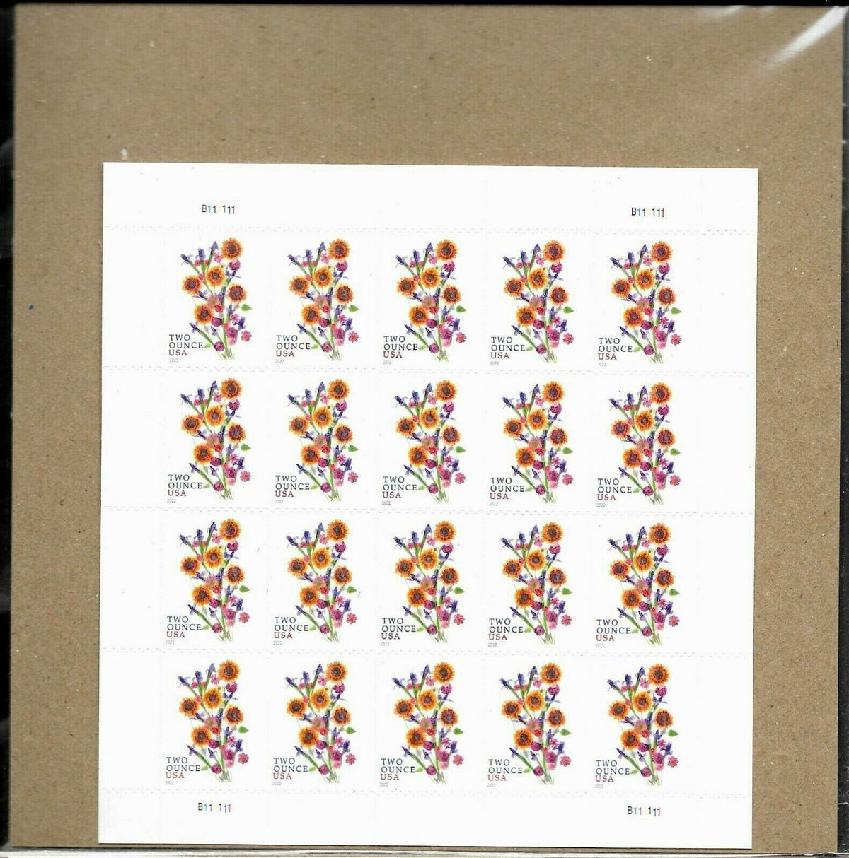 Sunflower Bouquet 2022 USPS Stamps ��� All Brand New Forever Stamps i