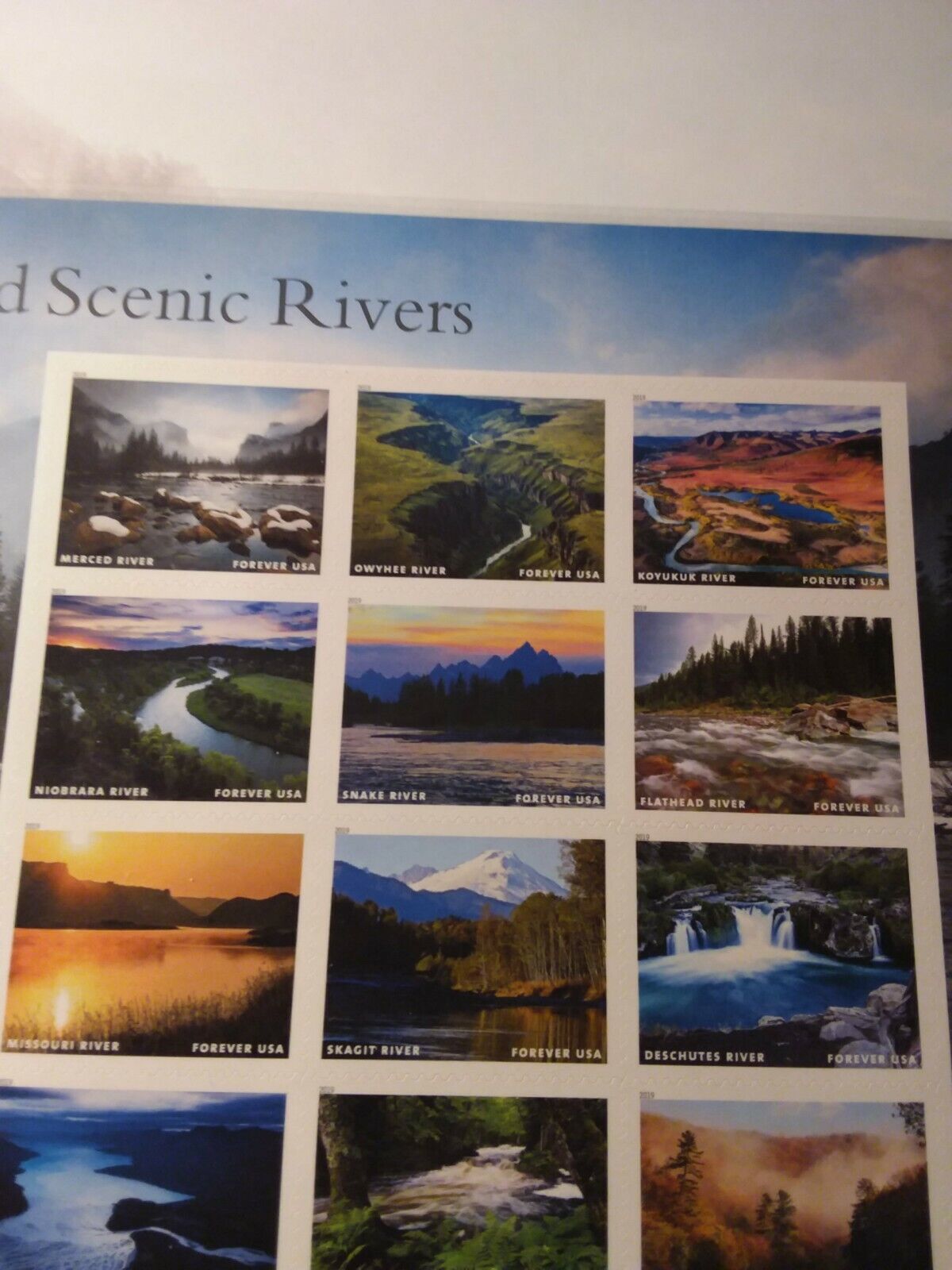 Wild And Scenic Rivers 2019 USPS Stamps ��� All Brand New Forever Stamps im
