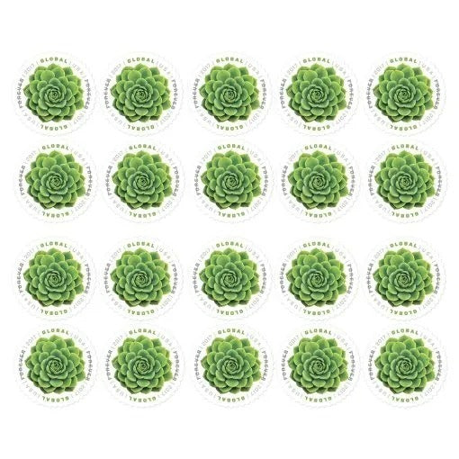 Global The Green Succulent 2017 USPS Stamps ��� All Brand New Forever Stamps i