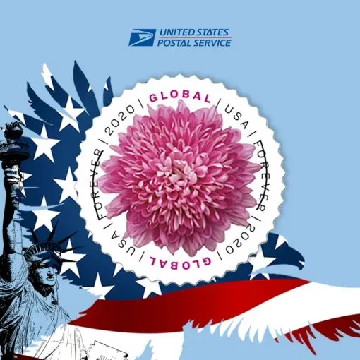 Global Chrysanthemum 2020 USPS Stamps