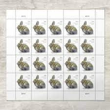 Brush Rabbit 2021 USPS Stamps ��� All Brand New Forever Stamps i
