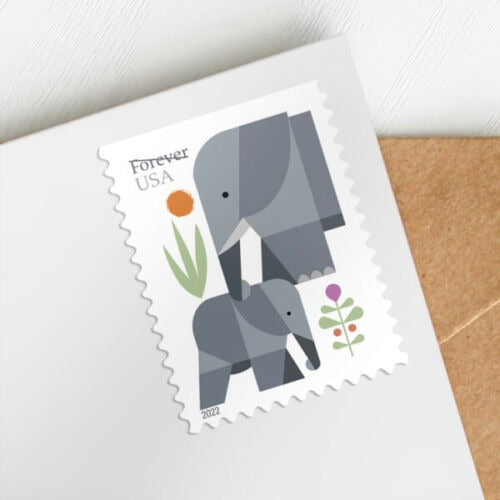 Elephants 2022 USPS Stamps ��� All Brand New Forever Stamps i