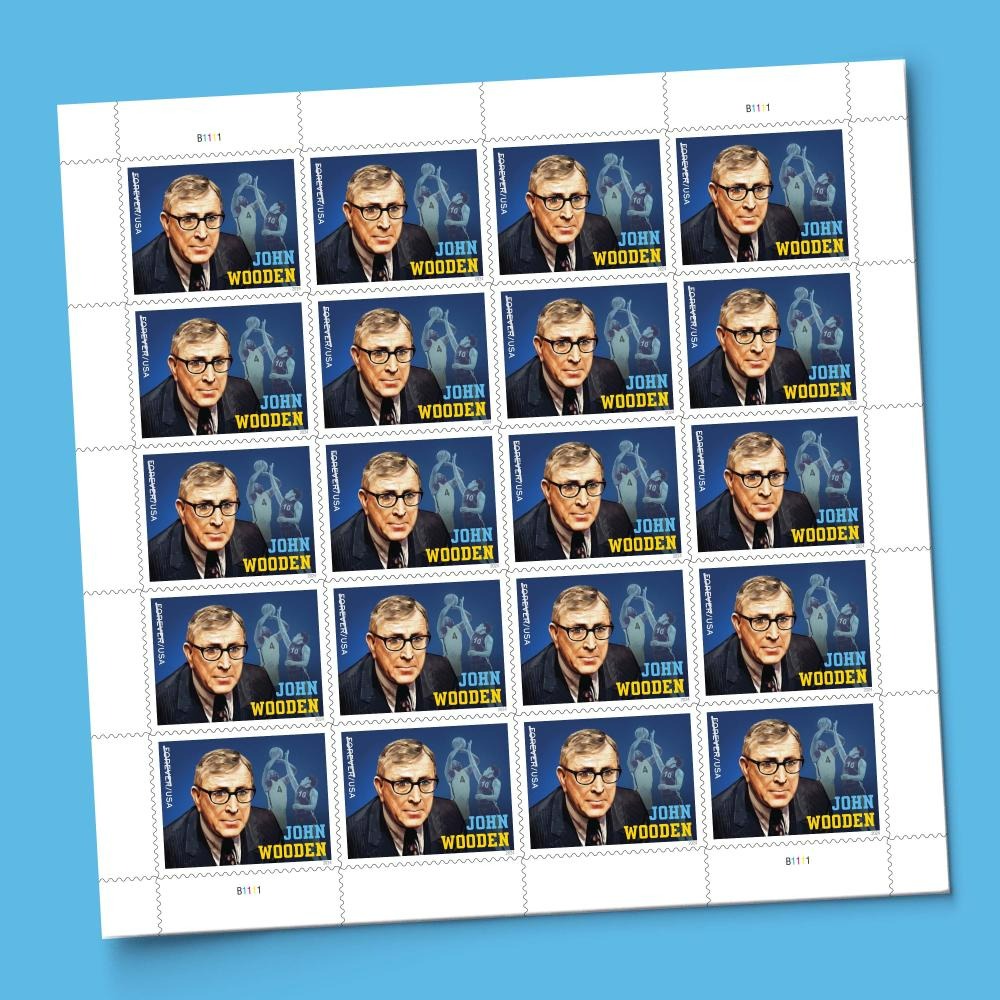 John Wooden 2024 USPS Stamps
