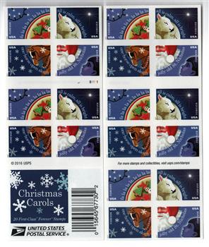 Christmas Carols 2017 USPS Stamps