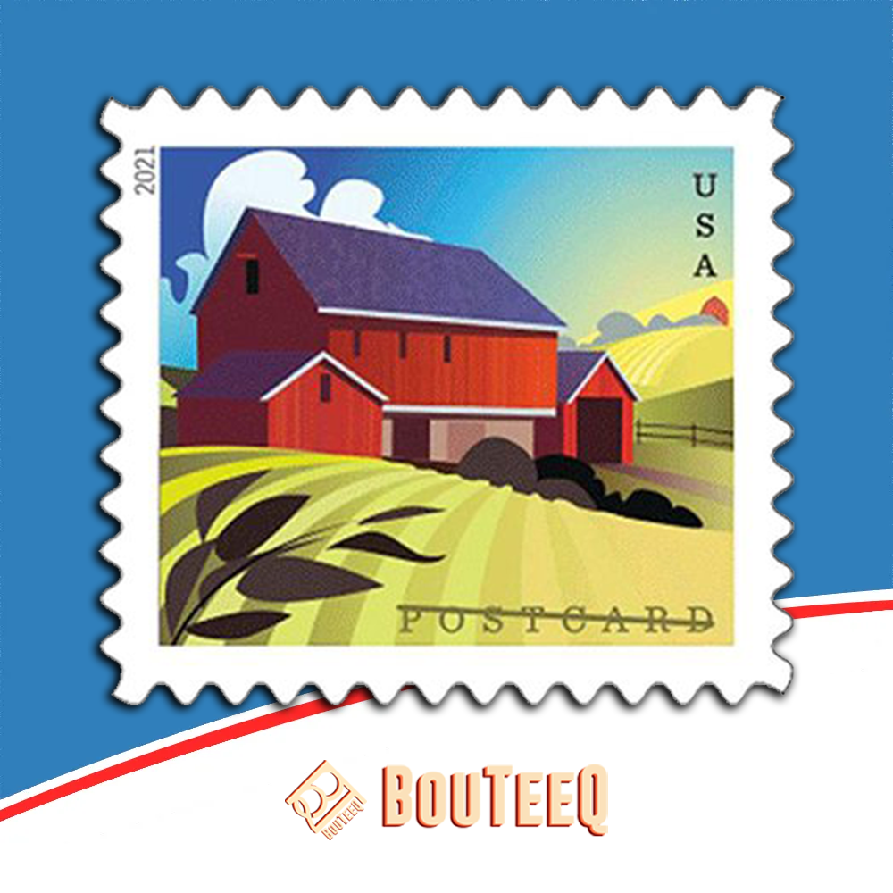 Barns Postcard 2021 USPS Stamps