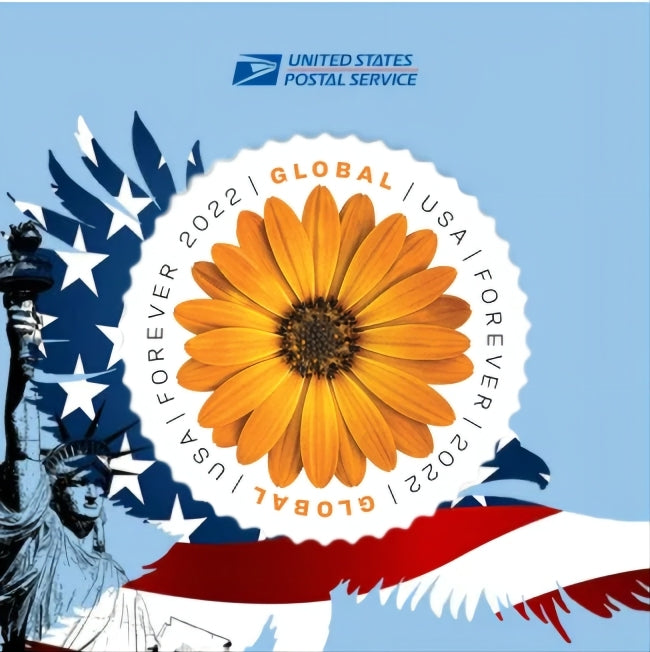 Global African Daisy 2022 USPS Stamps