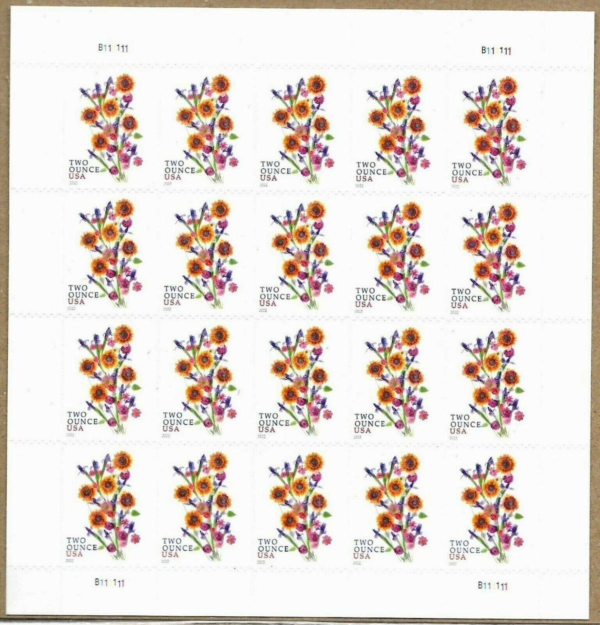 Sunflower Bouquet 2022 USPS Stamps ��� All Brand New Forever Stamps im