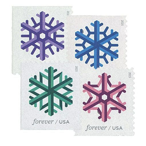 Geometric Snowflake 2015 USPS Stamps