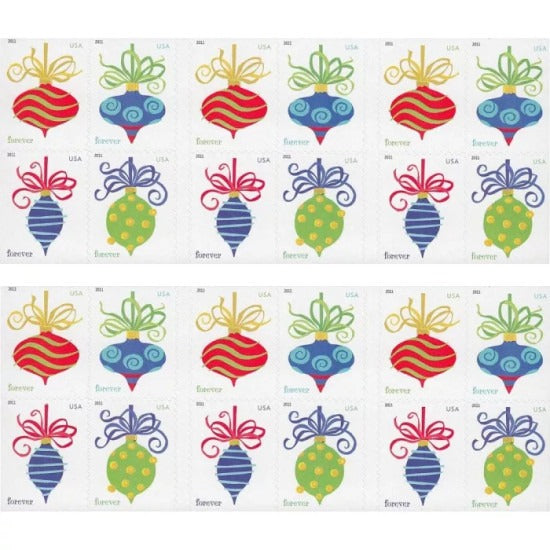 Holiday Baubles 2011 USPS Stamps