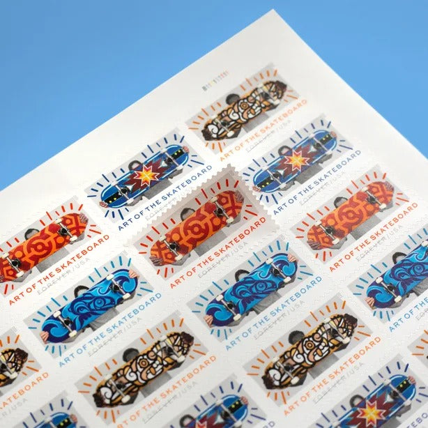 Art of the Skateboard 2023 USPS Stamps ��� All Brand New Forever Stamps i