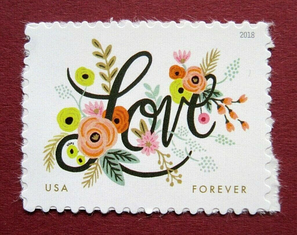 Love Flourishes 2018 USPS Stamps ��� All Brand New Forever Stamps i