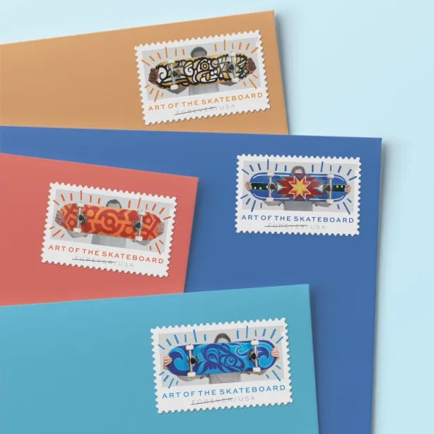 Art of the Skateboard 2023 USPS Stamps ��� All Brand New Forever Stamps i