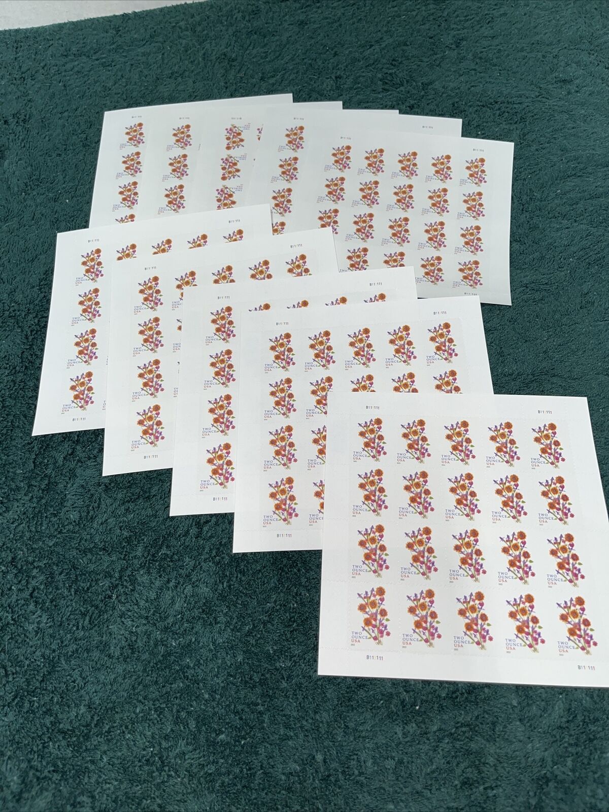 Sunflower Bouquet 2022 USPS Stamps ��� All Brand New Forever Stamps im