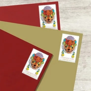 Lunar New Year: Year of the Tiger 2022 USPS Stamps ��� All Brand New Forever Stamps i
