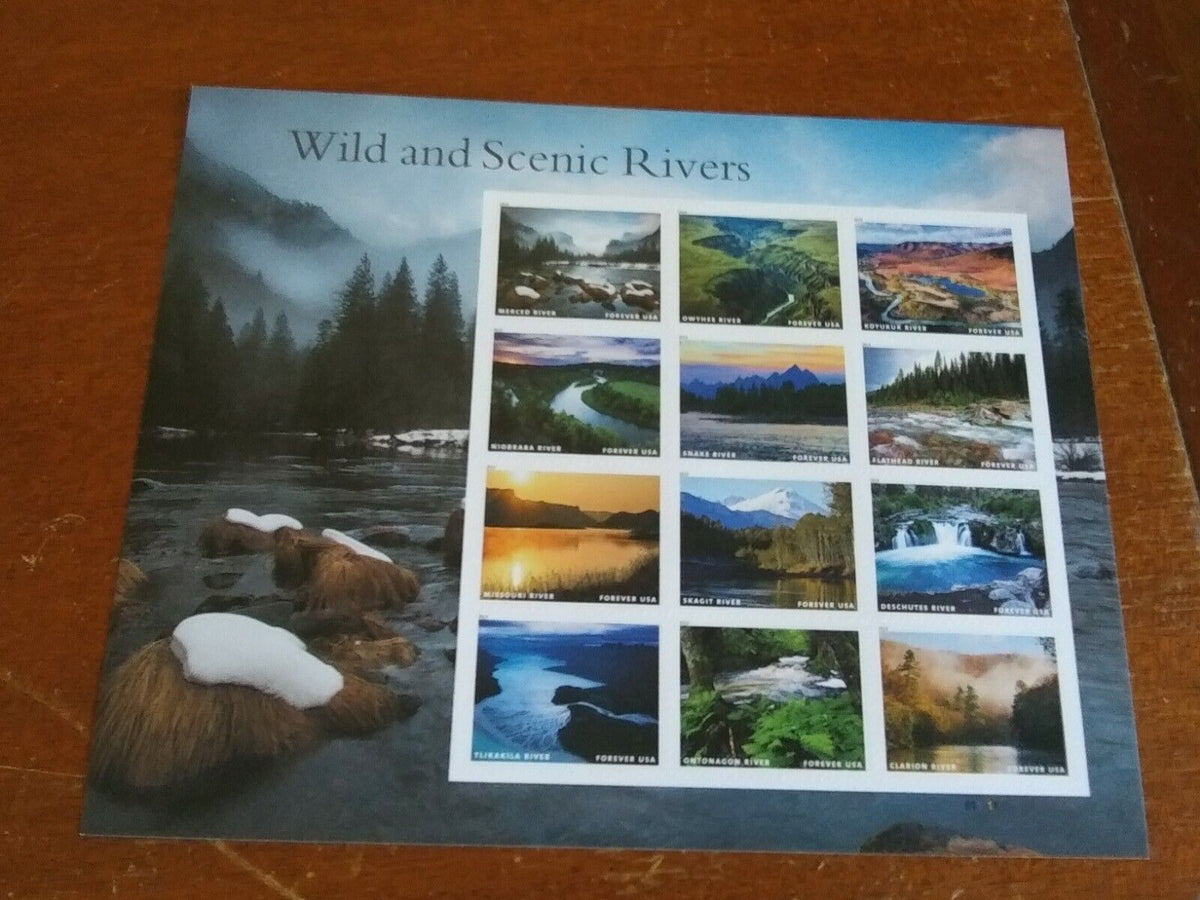 Wild And Scenic Rivers 2019 USPS Stamps ��� All Brand New Forever Stamps im