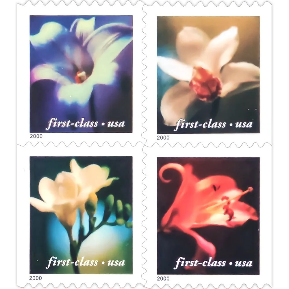 Four Flowers 2000 USPS Stamps��� All Brand New Forever Stamps i