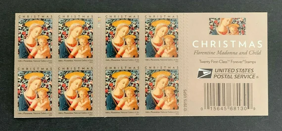 Florentine Madonna and Child 2016 USPS Stamps ��� All Brand New Forever Stamps i