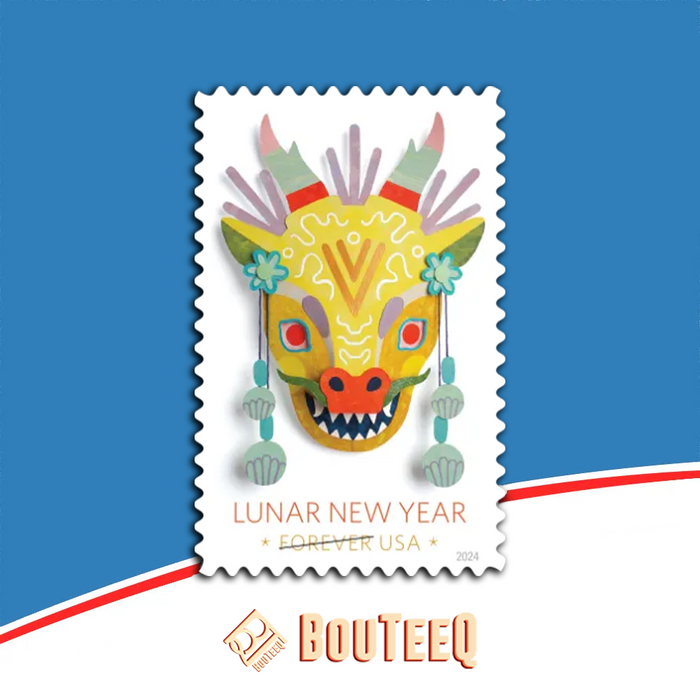 Lunar New Year: Year of the Dragon 2024  USPS Stamps ��� All Brand New Forever Stamps i
