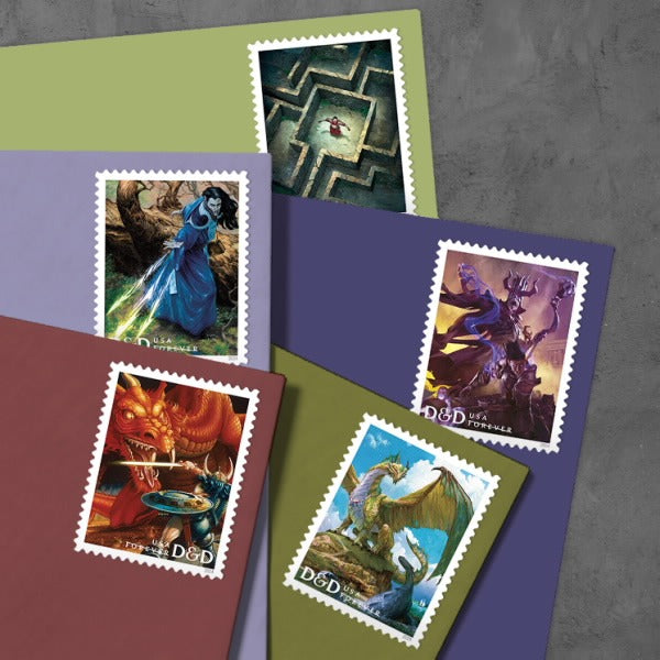Dungeons & Dragons 2024 USPS Stamps ��� All Brand New Forever Stamps i