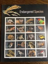 Endangered Species 2023 USPS Stamps ��� All Brand New Forever Stamps i