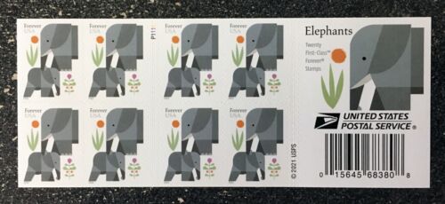 Elephants 2022 USPS Stamps ��� All Brand New Forever Stamps i