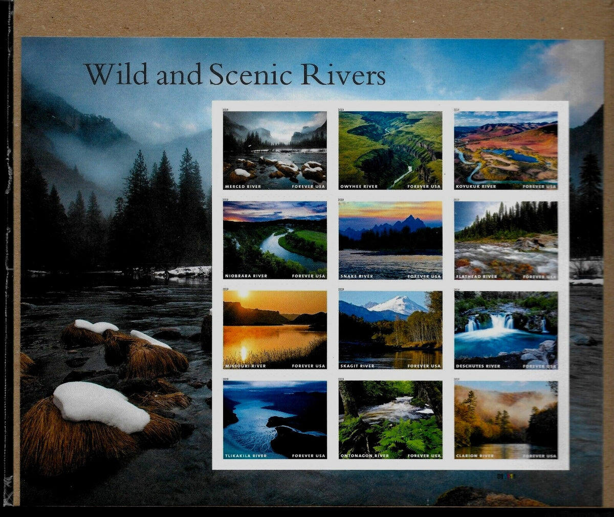 Wild And Scenic Rivers 2019 USPS Stamps ��� All Brand New Forever Stamps im